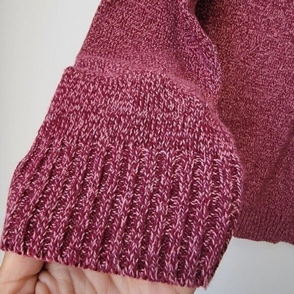 KAREN SCOTT Womens Purple Marble Sweater Turtleneck - Picture 5 of 6